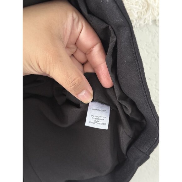 Evereve Cora Asymmetrical Black Sleeveless Vest Minimalist Academia Preppy L - Picture 6 of 7